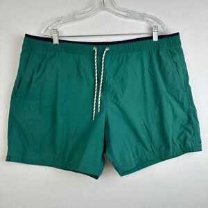 J.Crew Factory Swim Trunks‎ Green Navy Men's XL